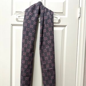 Fashion  Pink / Gray wool Scarf 🧣